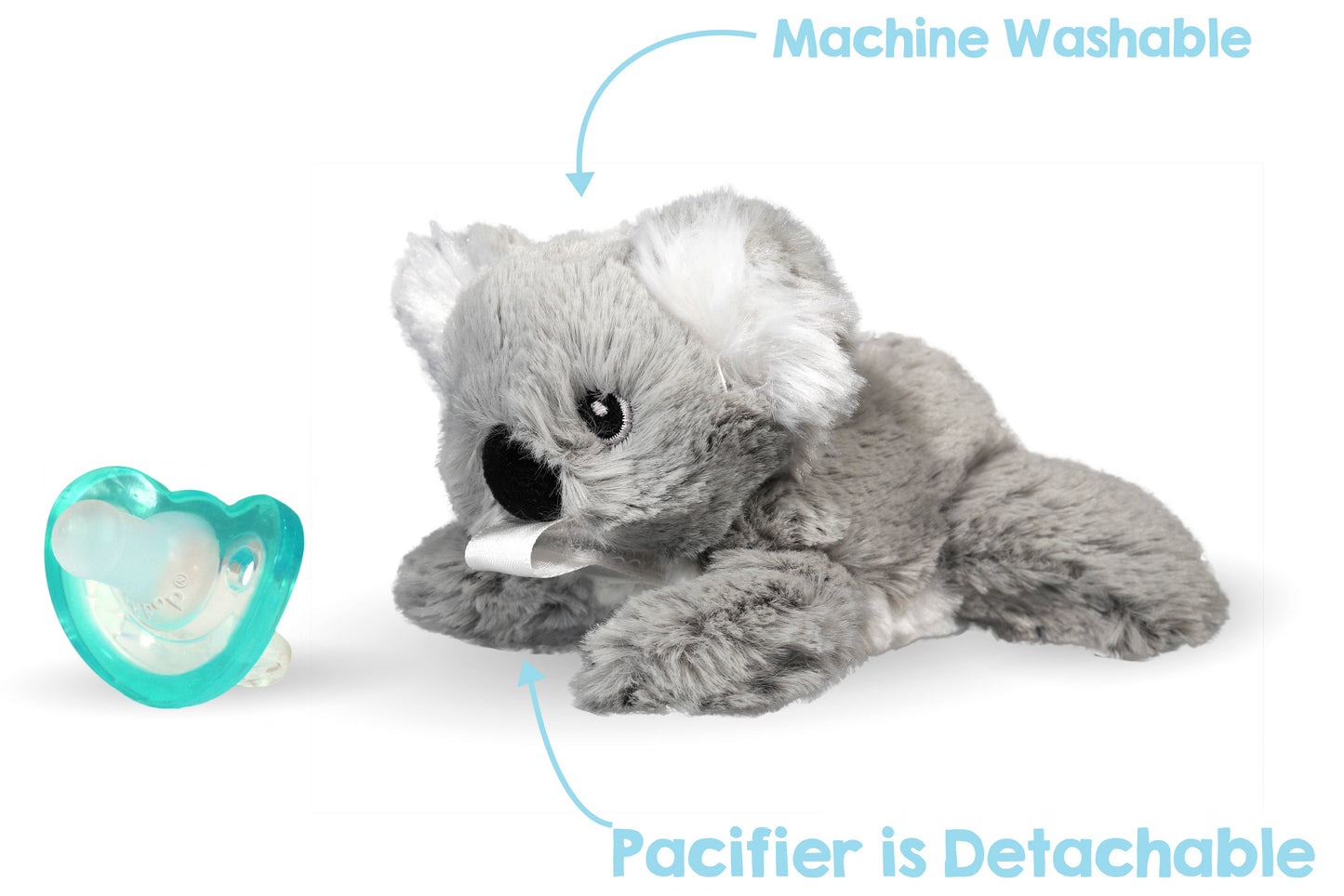 RaZbuddy Kiki Koala Paci/Teether Holder