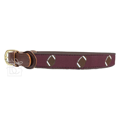 MAROON FOOTBALL BELTS