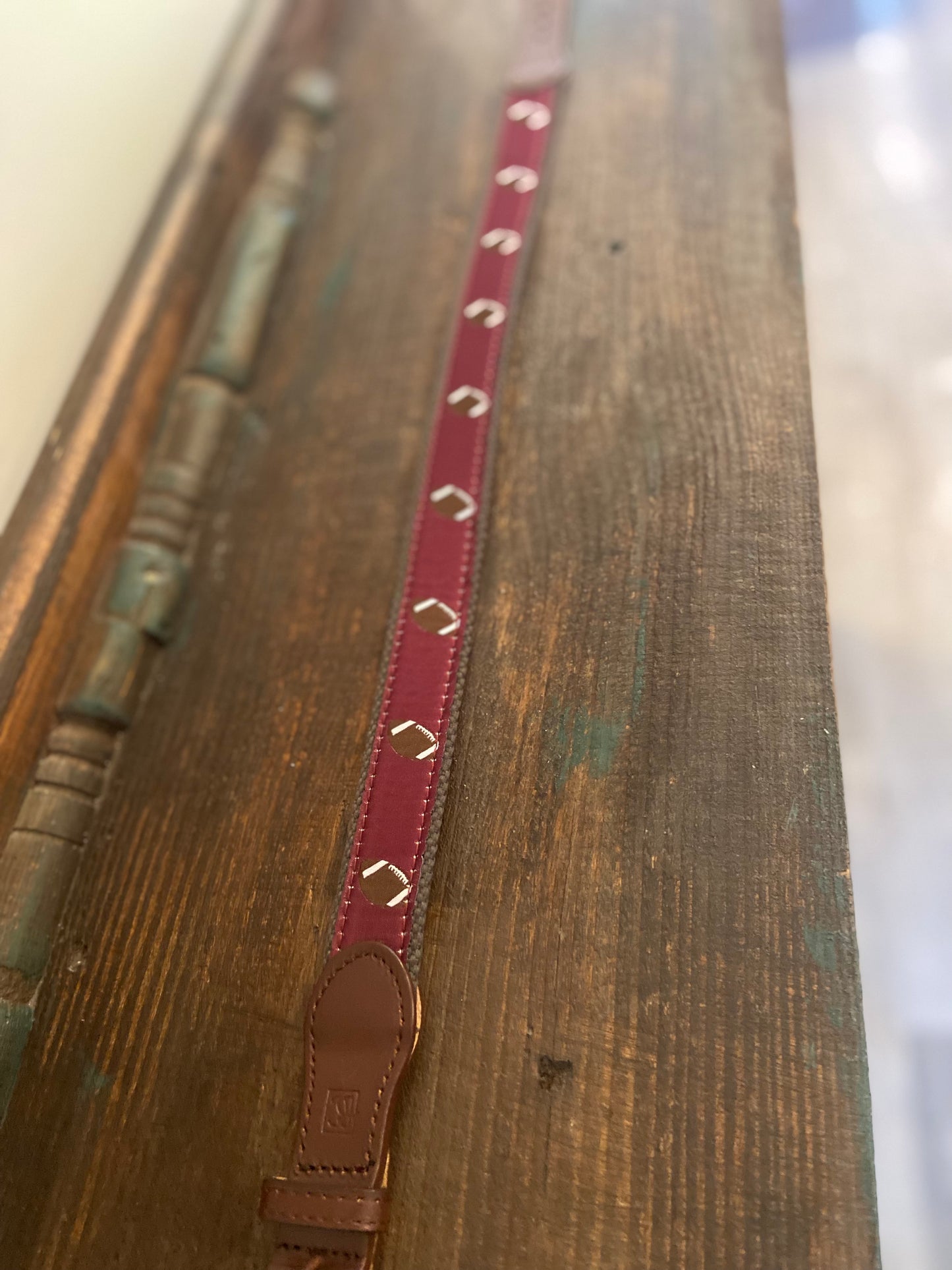 MAROON FOOTBALL BELTS